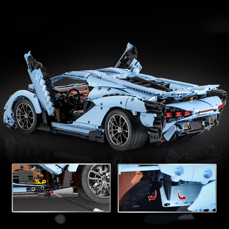 Technology Machinery Series Sports Car Assembled Building Blocks Toys - TryKid