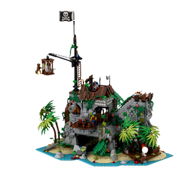 Pirate Era Bobo Bay Confinement Island Forbidden Island Compatible With Assembled Building Block Toys - TryKid