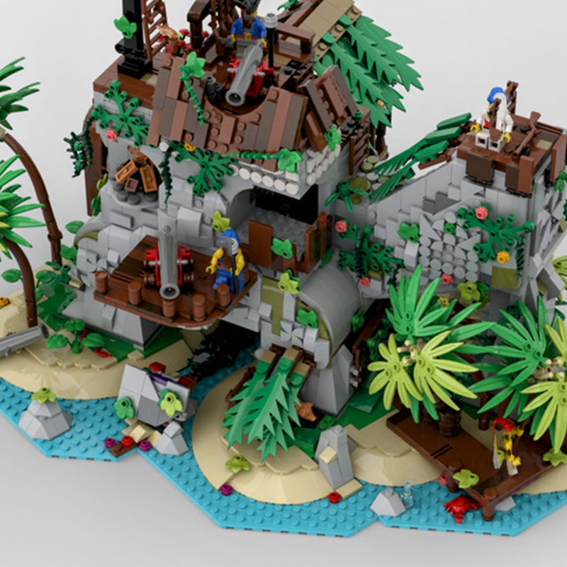 Pirate Era Bobo Bay Confinement Island Forbidden Island Compatible With Assembled Building Block Toys - TryKid