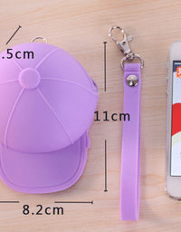 Cute Cartoon Candy Color Hat Silicone Coin Purse - TryKid
