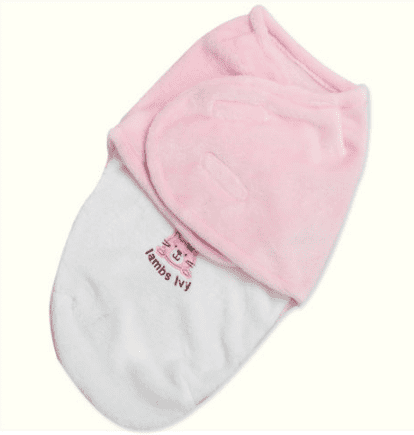 Soft fly velvet baby embroidered swaddle - TryKid