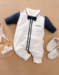 Gentleman's baby clothes long sleeve baby onesies - TryKid

