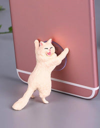 Cat reinforcement mobile phone suction cup bracket lazy mobile phone holder
