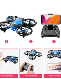 V8 2.4G 4CH Mini RC Drone Gesture Sensing WIFI FPV Altitude Hold Quadcopter RC Drone Toy With High Definition Camera - TryKid
