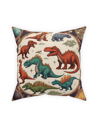 Dino Dreams: Elevate Your Kids' Bedroom with Two Unique and Cool Trending Designs on Broadcloth Pillows – Unleash Jurassic Style and Comfort!
