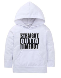 Children's hooded sweater letter top - TryKid
