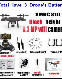 Sales Promotion WiFi 2MP Camera With S10 SMRC FPV Quadcopter Drone Helicopter UAV Micro Remote Control Toy RACER KIT Aircraft - TryKid
