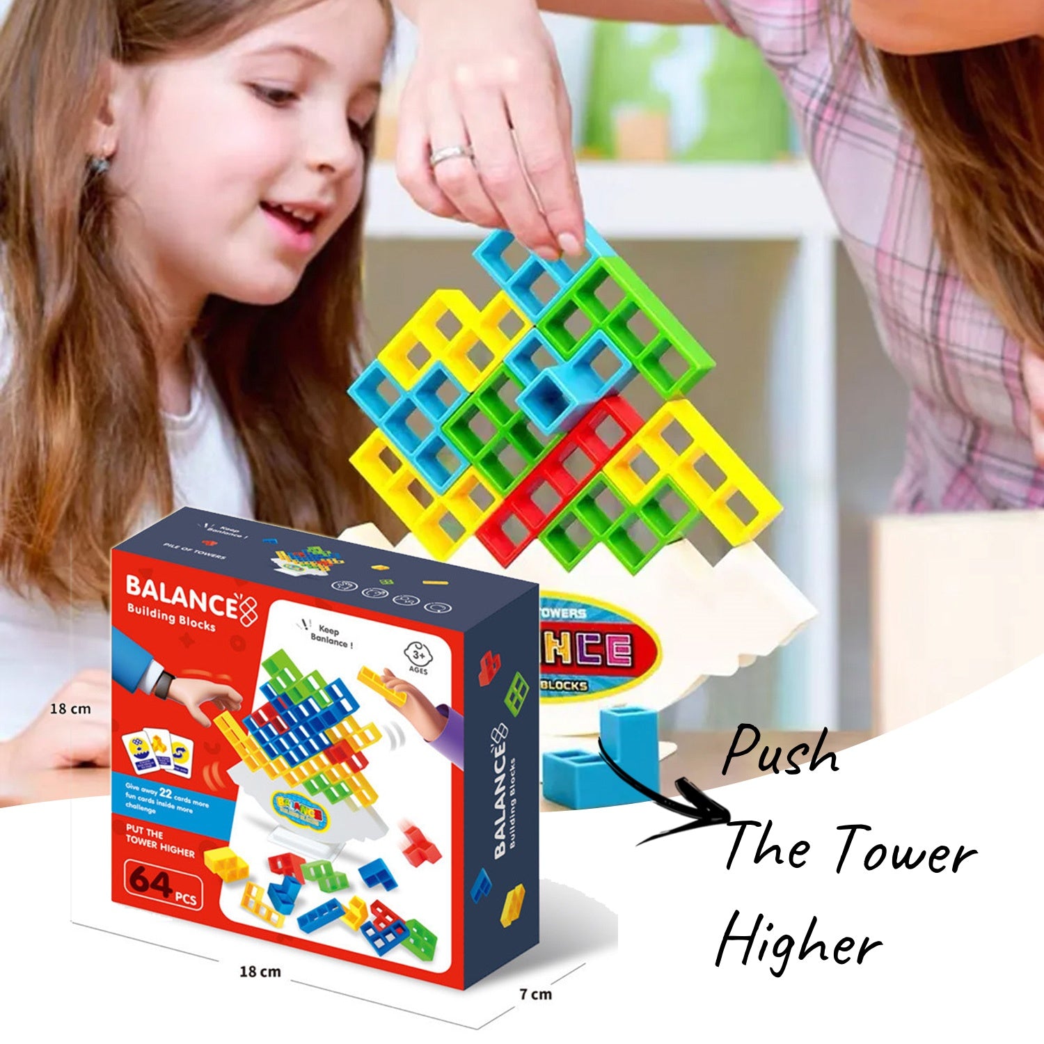 Balance Stacking Board Games Kids Adults Tower Block Toys For Family Parties Travel Games Boys Girls Puzzle Buliding Blocks Toy - TryKid