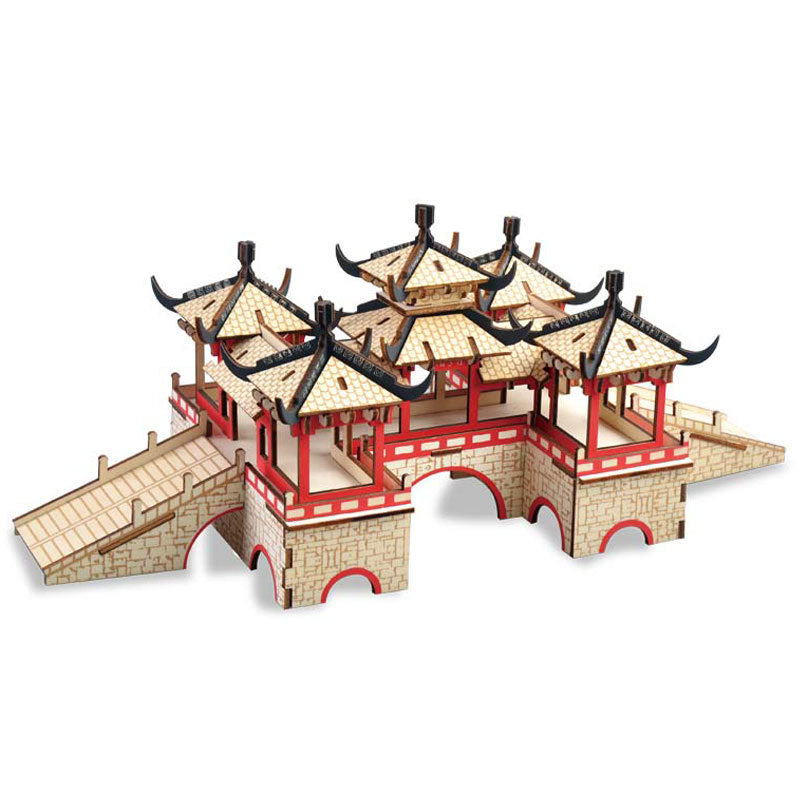 Wooden puzzles of ancient buildings - TryKid