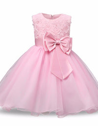 Princess Flower Girl Dress Summer Tutu Wedding Birthday Party Dresses - TryKid
