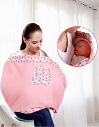 Baby Wrap Carrier Sling Adjustable Infant Comfortable Nursing Cover Soft Breathable Breastfeeding Carrier
