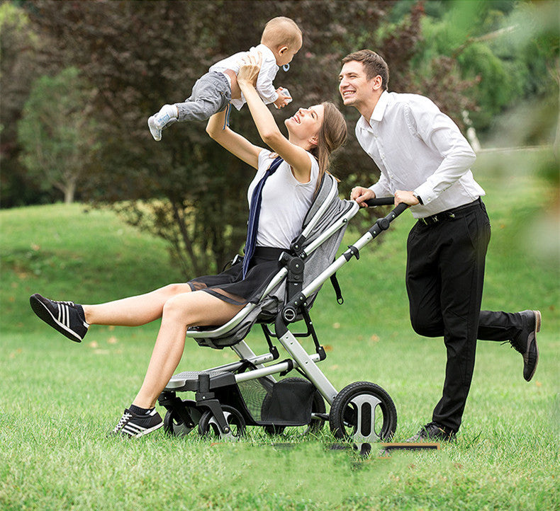 High View Baby Stroller Can Sit And Lie Down - TryKid