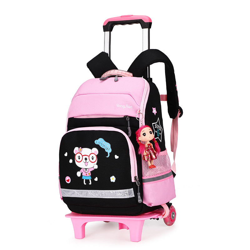 Korean Detachable Trolley Bag For Elementary School Students - TryKid