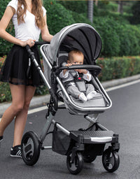 High View Baby Stroller Can Sit And Lie Down - TryKid
