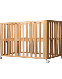 Beech Solid Wood Splicing Movable Multi-functional Crib - TryKid
