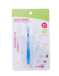 Silicone Baby Toothbrush Kids Teether Training Tool Clear Massager - TryKid
