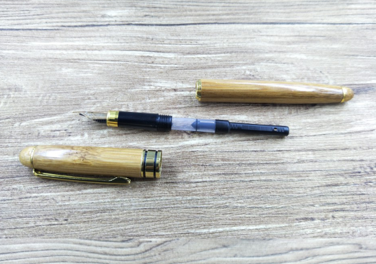 Bamboo Pen Bamboo Pen Pen Ball Pen Lettering Customer Gift Hard Pen Neutral Bamboo Pen - TryKid