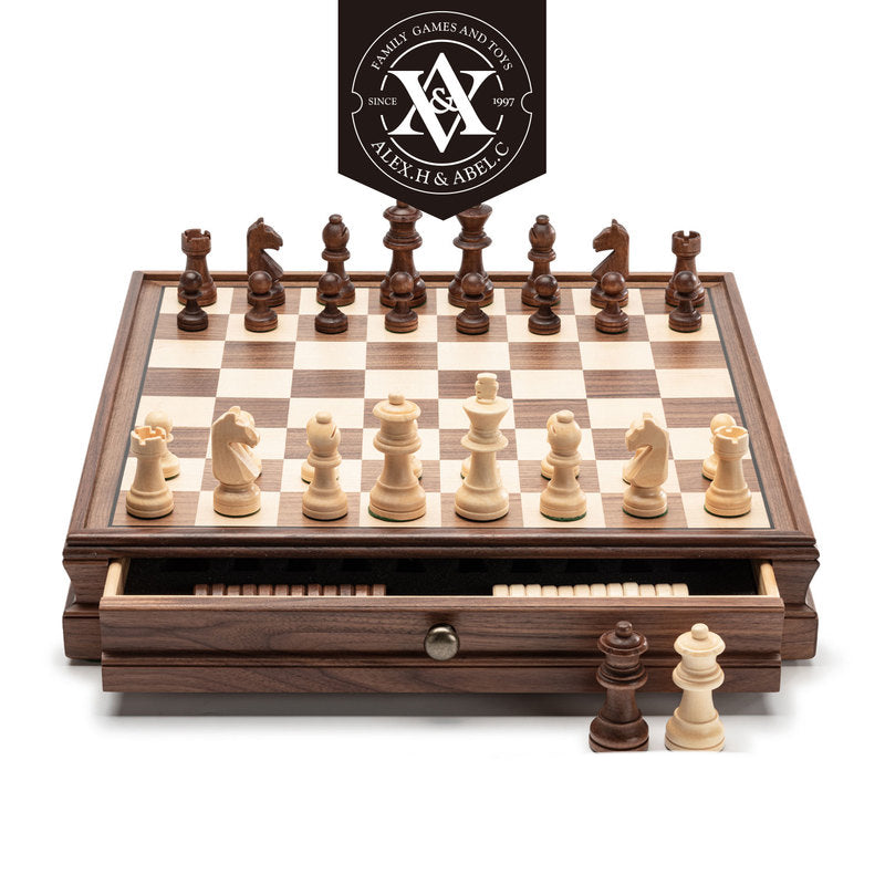 Fashion Walnut Chess And Checkers Suit - TryKid