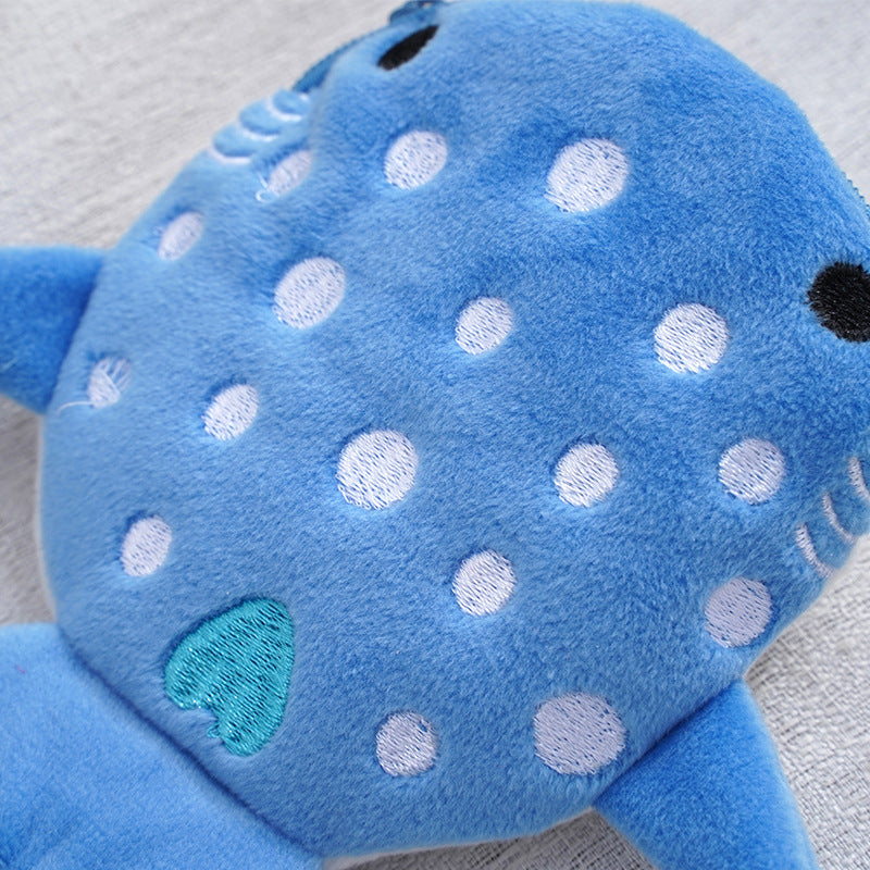 Plush Children's Shark Coin Purse Cute Cartoon Pendant - TryKid