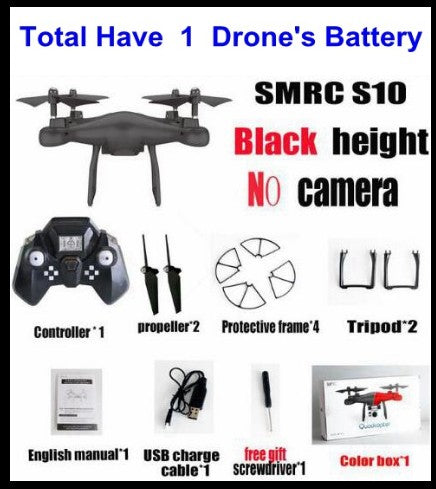 Sales Promotion WiFi 2MP Camera With S10 SMRC FPV Quadcopter Drone Helicopter UAV Micro Remote Control Toy RACER KIT Aircraft - TryKid