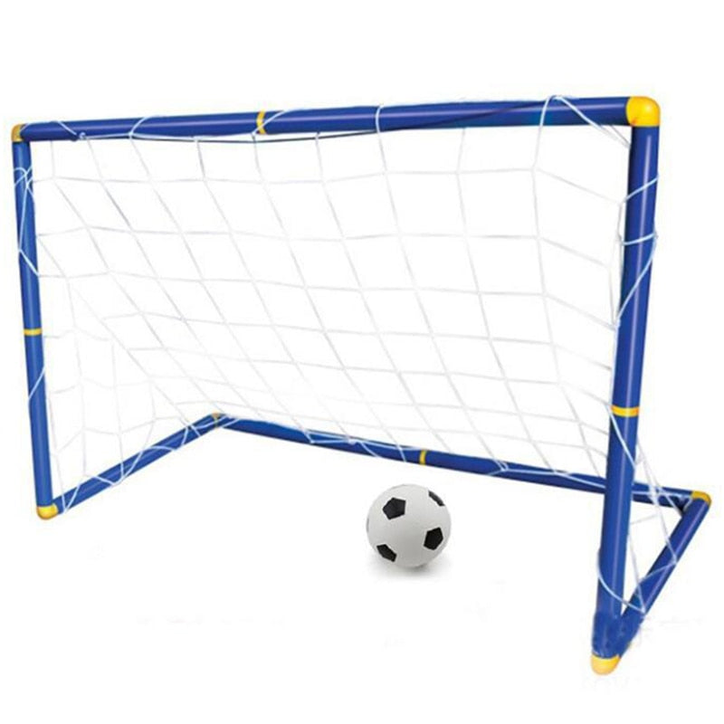 Folding Mini Football Soccer Ball Goal Post Net - TryKid