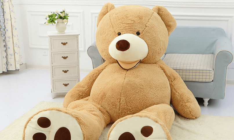 Giant Teddy Bear Plush Toy Huge Soft Toys Leather Shell - TryKid