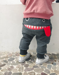 2021 boys casual pants autumn loaded Korean children's casual sweatpants baby cartoon loose trousers - TryKid
