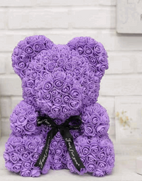 25cm Cute Flower Rose Bear Handmade Valentines Day 2020 Gift
