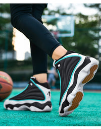 Thick Bottom Wear-resistant High-top Running Basketball Shoes
