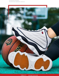 Thick Bottom Wear-resistant High-top Running Basketball Shoes
