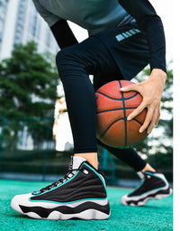 Thick Bottom Wear-resistant High-top Running Basketball Shoes
