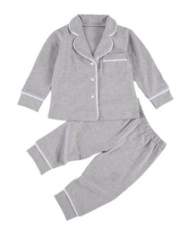 Cotton Two Piece Pajama Sets Toddler Kids Baby Girl Boy - TryKid
