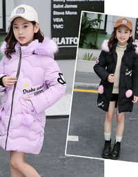 Girls' cotton-padded jackets - TryKid
