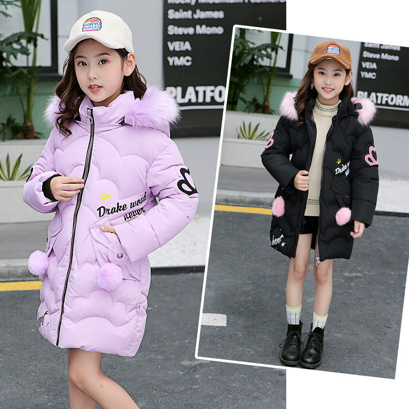 Girls' cotton-padded jackets - TryKid