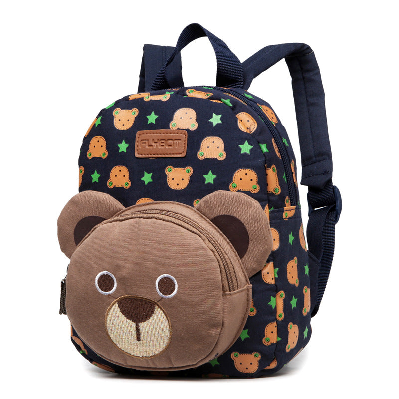 Custom-made children's schoolbag, canvas, rabbit, bear, baby, baby, baby and baby cartoon package - TryKid