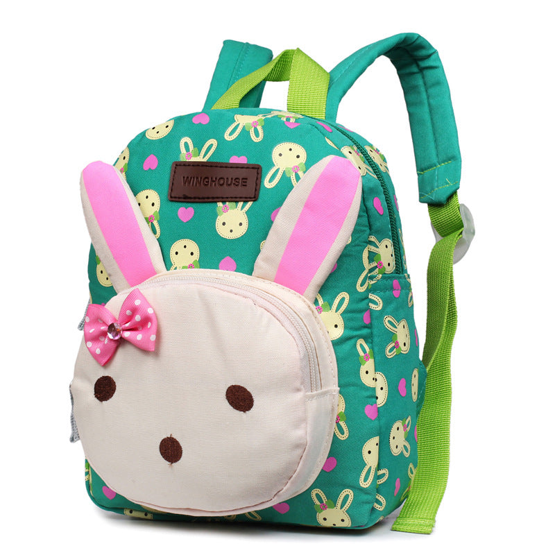 Custom-made children's schoolbag, canvas, rabbit, bear, baby, baby, baby and baby cartoon package - TryKid