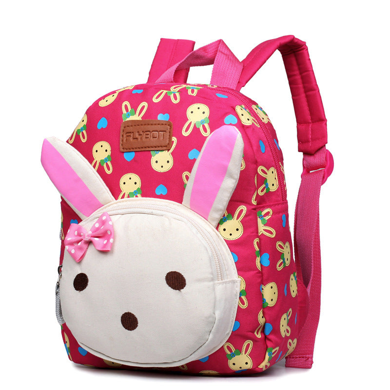 Custom-made children's schoolbag, canvas, rabbit, bear, baby, baby, baby and baby cartoon package - TryKid