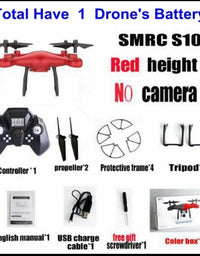 Sales Promotion WiFi 2MP Camera With S10 SMRC FPV Quadcopter Drone Helicopter UAV Micro Remote Control Toy RACER KIT Aircraft - TryKid
