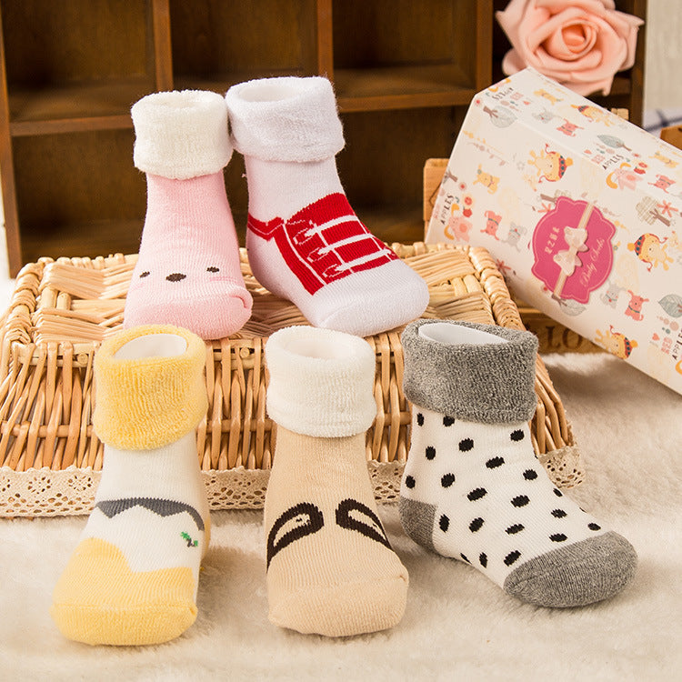 New winter cotton socks baby socks thick cotton socks and Terry relent children baby socks - TryKid