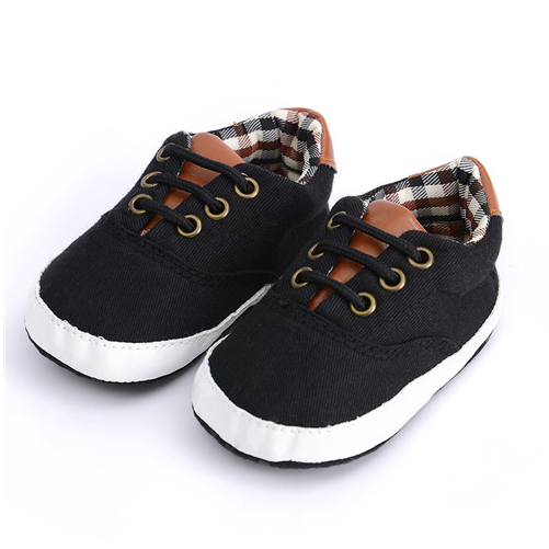 Solid color casual lace soft bottom baby canvas shoes baby shoes toddler shoes - TryKid