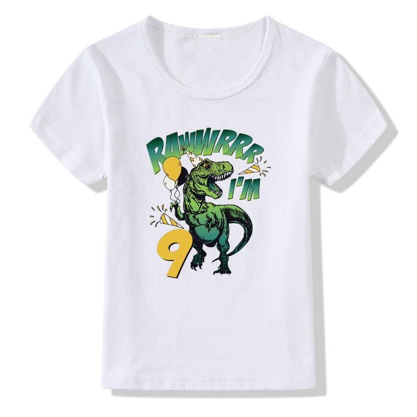 Children's T-shirt Numbers 1-9 Birthday T-shirt - TryKid