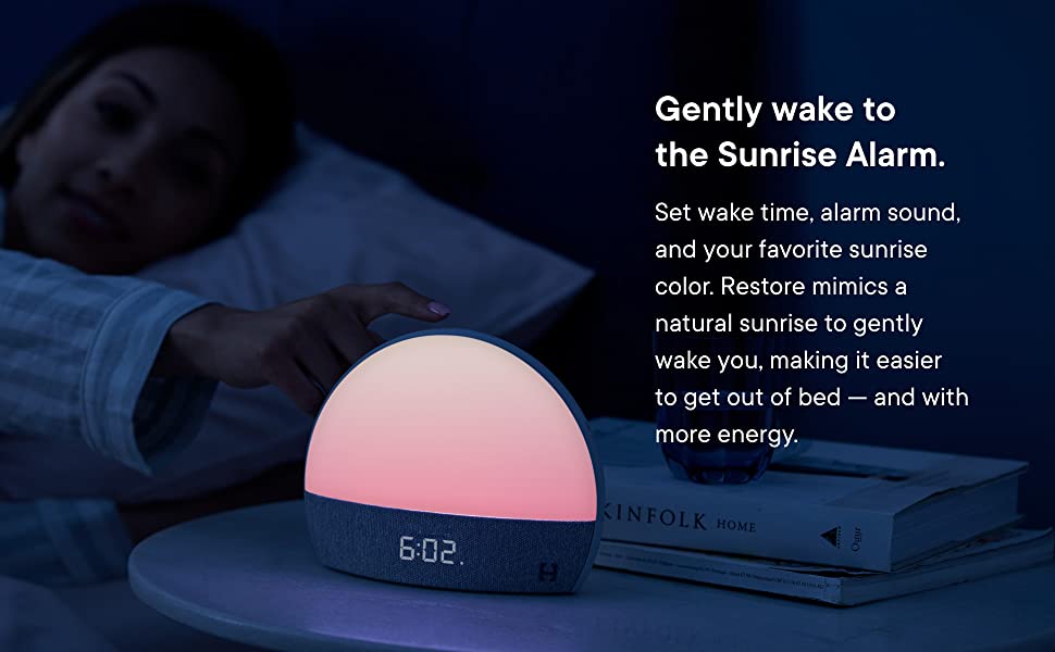 Hatch Restore Smart Clock Small Night Light Atmosphere Light Baby Audio Monitor Sleep Instrument White Noise - TryKid