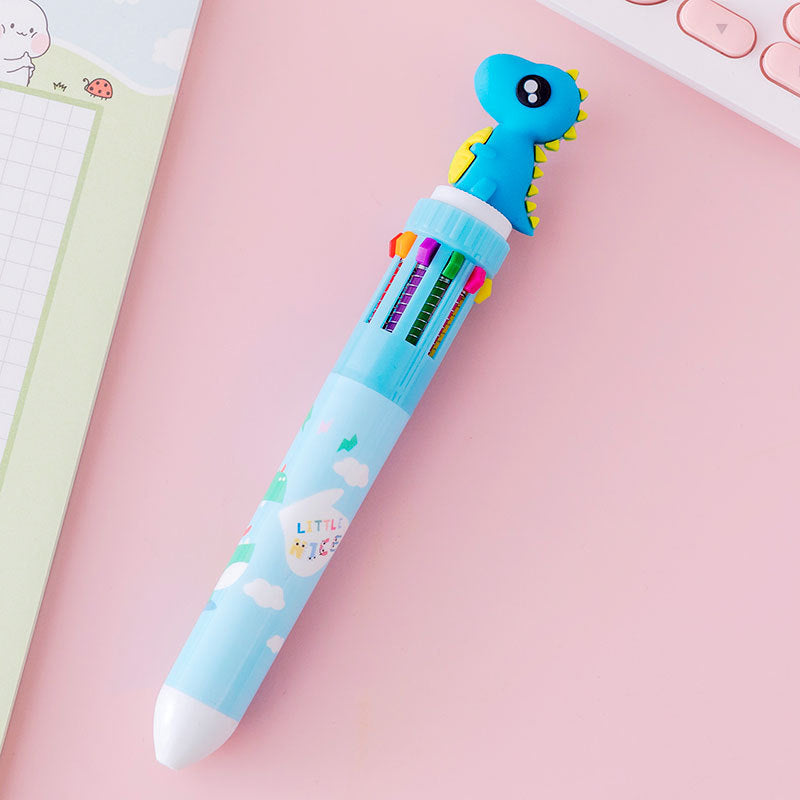 Girly Heart Cartoon Multicolor Press Ballpoint Pen - TryKid