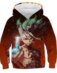 Anime 3D Full Color Children's Sweater Hoodie - TryKid
