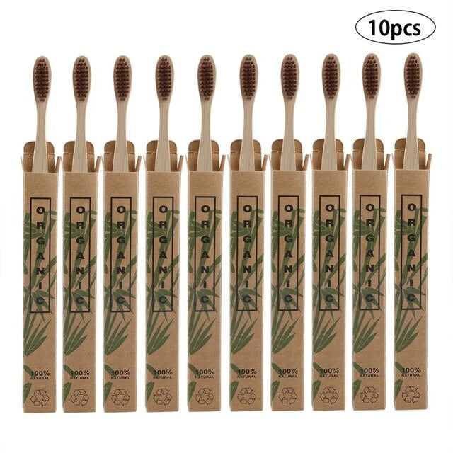 10 Bamboo toothbrushes - TryKid