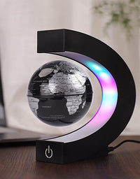 Magnetic Levitating Globe With LED Light - For Kids Adults Learning - 3.5 Inch Floating Globe Decor, Perfect Cool Gift In Office Home - TryKid

