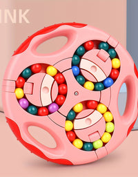 Rotating Magic Bean Cube Magic Bean Cube Toys Portable Double-Sided Ball Rotating Bean 3D Puzzles Education Toy For Kids Double Flip Handheld Puzzle Rings Stress Fidget Spinners Toys - TryKid
