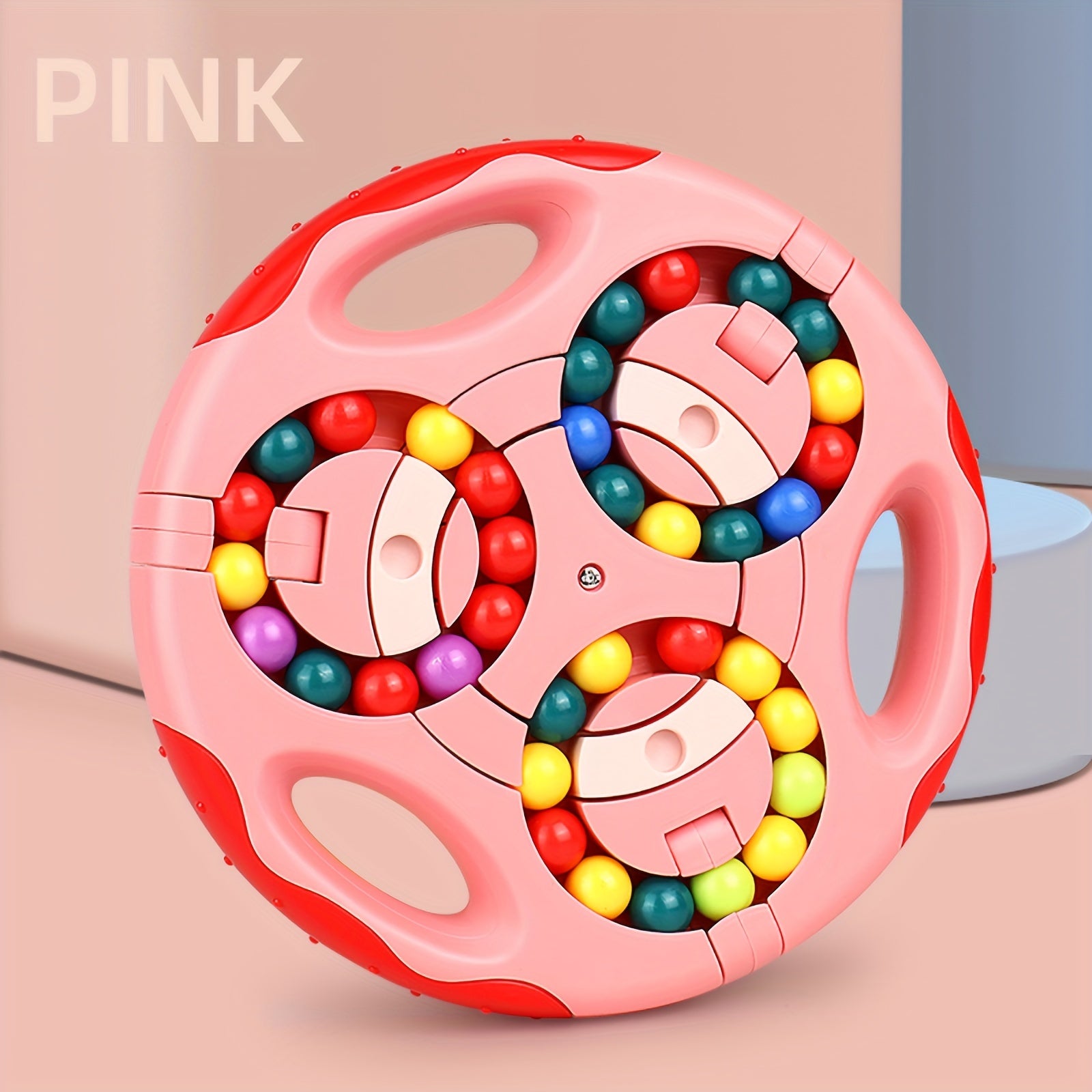 Rotating Magic Bean Cube Magic Bean Cube Toys Portable Double-Sided Ball Rotating Bean 3D Puzzles Education Toy For Kids Double Flip Handheld Puzzle Rings Stress Fidget Spinners Toys - TryKid