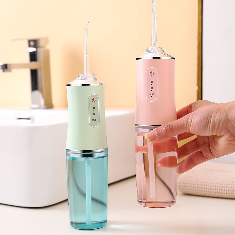 3 Modes Oral Irrigator USB Rechargeable Water Floss Portable Dental Water Flosser Jet 240ml Irrigator Dental Teeth Cleaner - TryKid