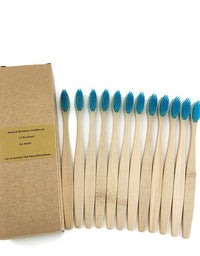 12 Bamboo charcoal environmentally friendly toothbrushes
